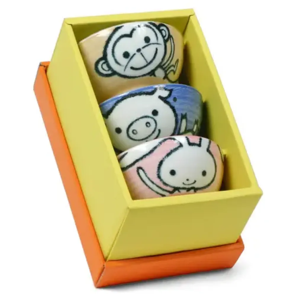MIYA Company Animal 4.5" Rice Bowl Set Outlet