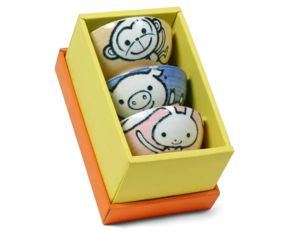MIYA Company Animal 4.5" Rice Bowl Set Outlet