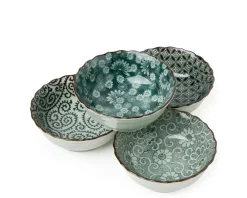 MIYA Company Antique Green 4.75" Bowl Set Outlet