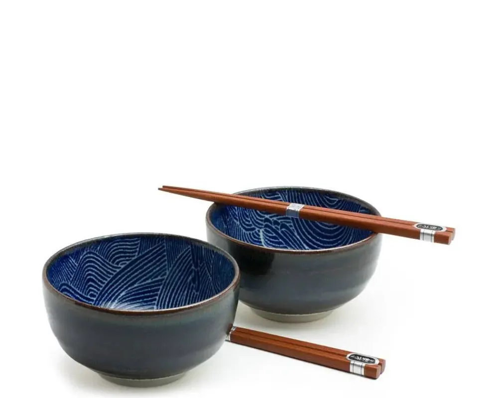 MIYA Company Aranami 5" Bowl For Two Set Outlet