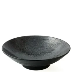 MIYA Company Aranami Black 9.75" Serving Bowl Best