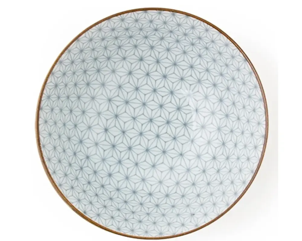 MIYA Company Asanoha Colors 7.25" Bowl - Gray New