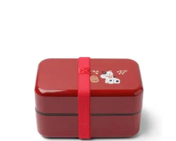 MIYA Company Bento Box Fortune Cat Red Hot