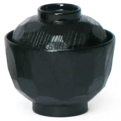 MIYA Company Black 8 Oz. Soup Bowl With Lid Clearance
