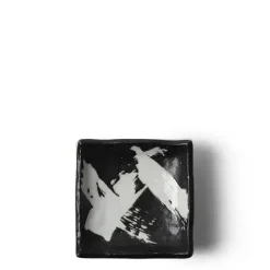 MIYA Company Black & White Brush Sauce Dish Hot