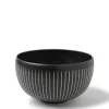 MIYA Company Black Cosmos Horsetails Bowl 6-1/4" Discount