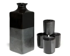 MIYA Company Black Ombre Sake Set New