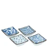 MIYA Company Blue & White 3.25" Sq. Sauce Dish Set