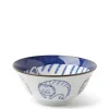 MIYA Company Blue & White Cat 5-3/4" Bowl Discount