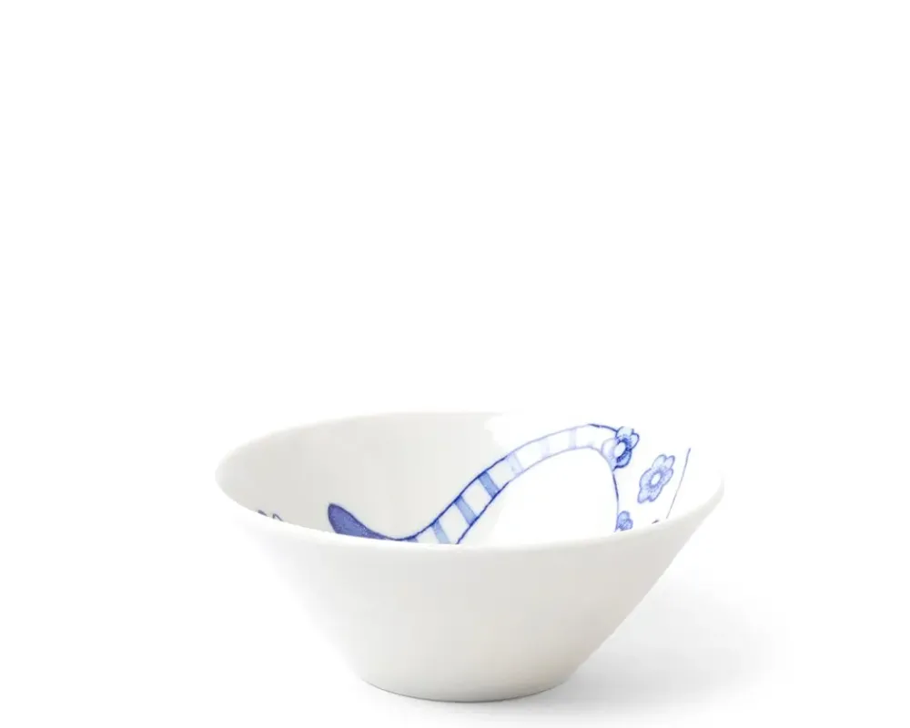 MIYA Company Blue & White Cat 4.5" Rice Bowl Hot
