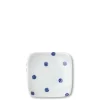 MIYA Company Blue & White Dots 3.5" Plate Best