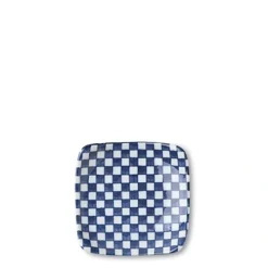 MIYA Company Blue & White Ichimatsu 3.5" Plate Outlet