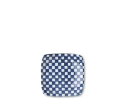 MIYA Company Blue & White Ichimatsu 3.5" Plate Outlet