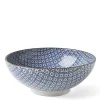 MIYA Company Blue & White Mosaic 8.25" Bowl Clearance