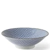 MIYA Company Blue & White Mosaic 9.75" Bowl Best