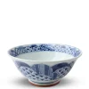 MIYA Company Blue & White Patterns 7.5" Noodle Bowl Outlet