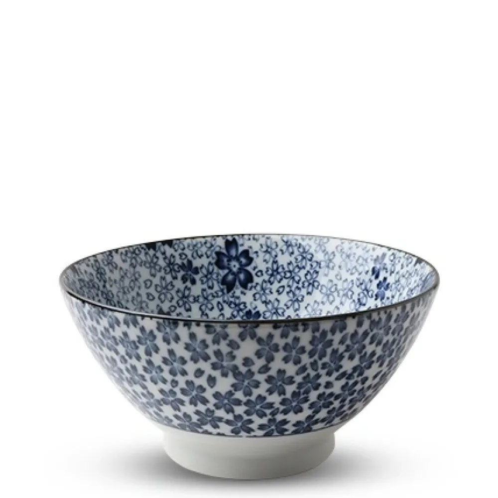 MIYA Company Blue & White Sakura 7" Noodle Bowl Best