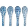 MIYA Company Blue & White Soup Spoon Set Discount