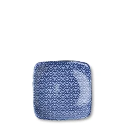 MIYA Company Blue & White Waves 3.5" Plate New