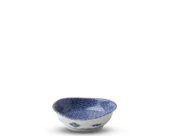 MIYA Company Blue & White Waves 3.75" Sauce Dish