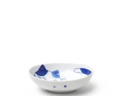 MIYA Company Blue Cats 5" X 3.75" Oval Bowl Outlet