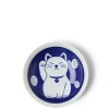 MIYA Company Blue Fortune Cat 6.5" Plate
