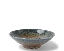 MIYA Company Blue Sand Crackle Bowl 9-1/2" Discount