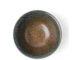 MIYA Company Blue Sand Crackle Bowl 7-5/8