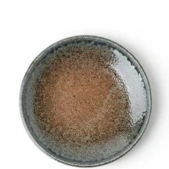 MIYA Company Blue Sand Crackle Plate 7-3/4" Hot