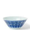 MIYA Company Blue Strokes 8.5" Ramen Bowl Outlet