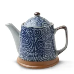 MIYA Company Blue Vintage Karakusa Tea Pot Best