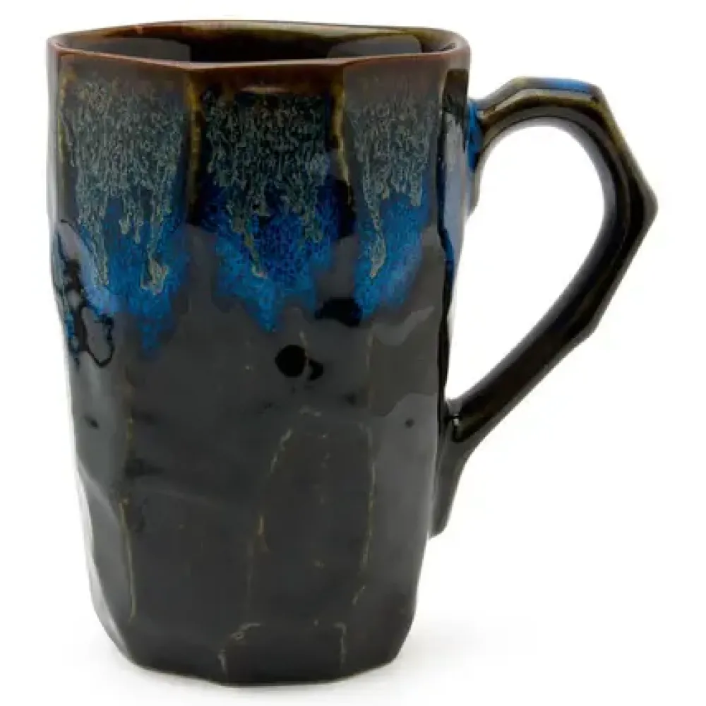 MIYA Company Boulder Tall Mug - Black & Blue Discount