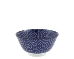 MIYA Company Bowl Cobalt Cloud Swirls 5.75" Outlet
