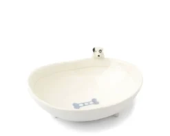 MIYA Company Bowl Footed With Dog & Bone Design Outlet