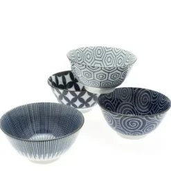 MIYA Company Bowl Set Modern Indigo 5-1/4" Sale