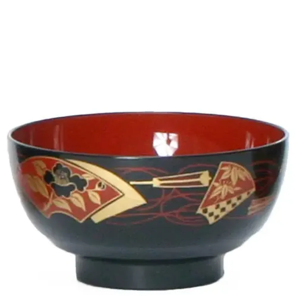 MIYA Company Bowl Soup 4.5" Black Fans Hot