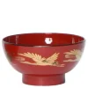 MIYA Company Bowl Soup 4.5" Red Crane Best
