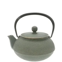 MIYA Company Cast Iron Green/Bronze Hobnail Teapot 0.65L