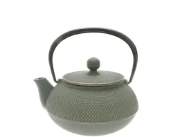 MIYA Company Cast Iron Green/Bronze Hobnail Teapot 0.65L