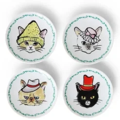 MIYA Company Cats In Hats Mini Plate Set Outlet