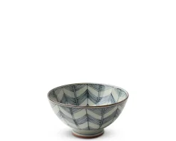 MIYA Company Celadon Chevron 4.5" Rice Bowl Sale