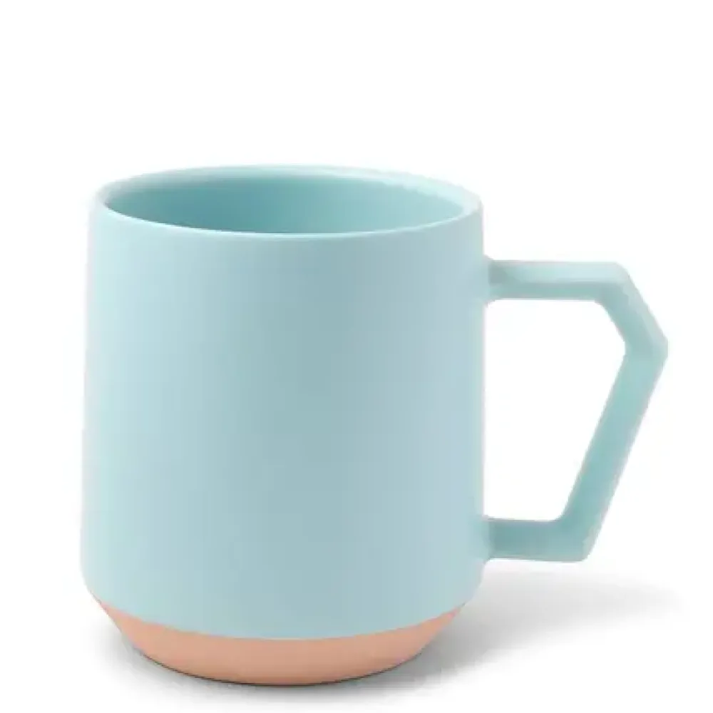 MIYA Company Chips 12 Oz. Mug Pastel Blue Clearance
