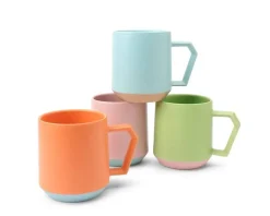 MIYA Company Chips 12 Oz. Mug Pastel Pink Discount