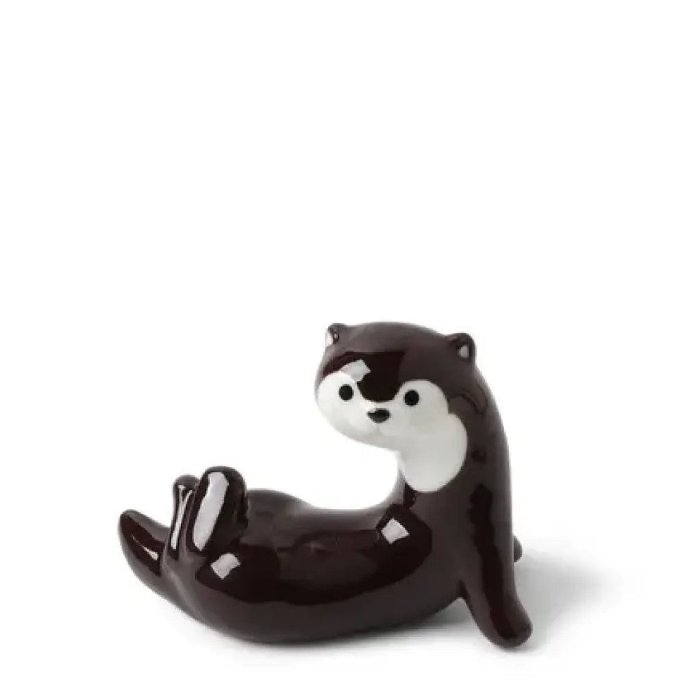 MIYA Company Chopstick Rest Otter Dark Brown Discount
