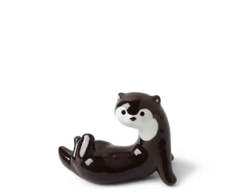 MIYA Company Chopstick Rest Otter Dark Brown Discount