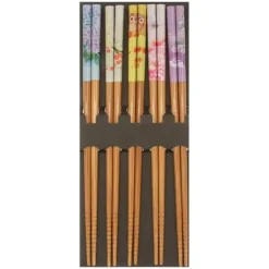 MIYA Company Chopsticks Set Bamboo Garden Seasons Discount