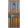 MIYA Company Chopsticks Set Bamboo Waka Blue/White Best