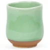 MIYA Company Crackle Green Teacup Clearance