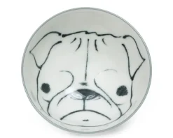 MIYA Company Dog Days 4.5" Rice Bowl - Pug Sale