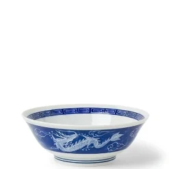 MIYA Company Dragon Blue 7.75" Bowl Discount
